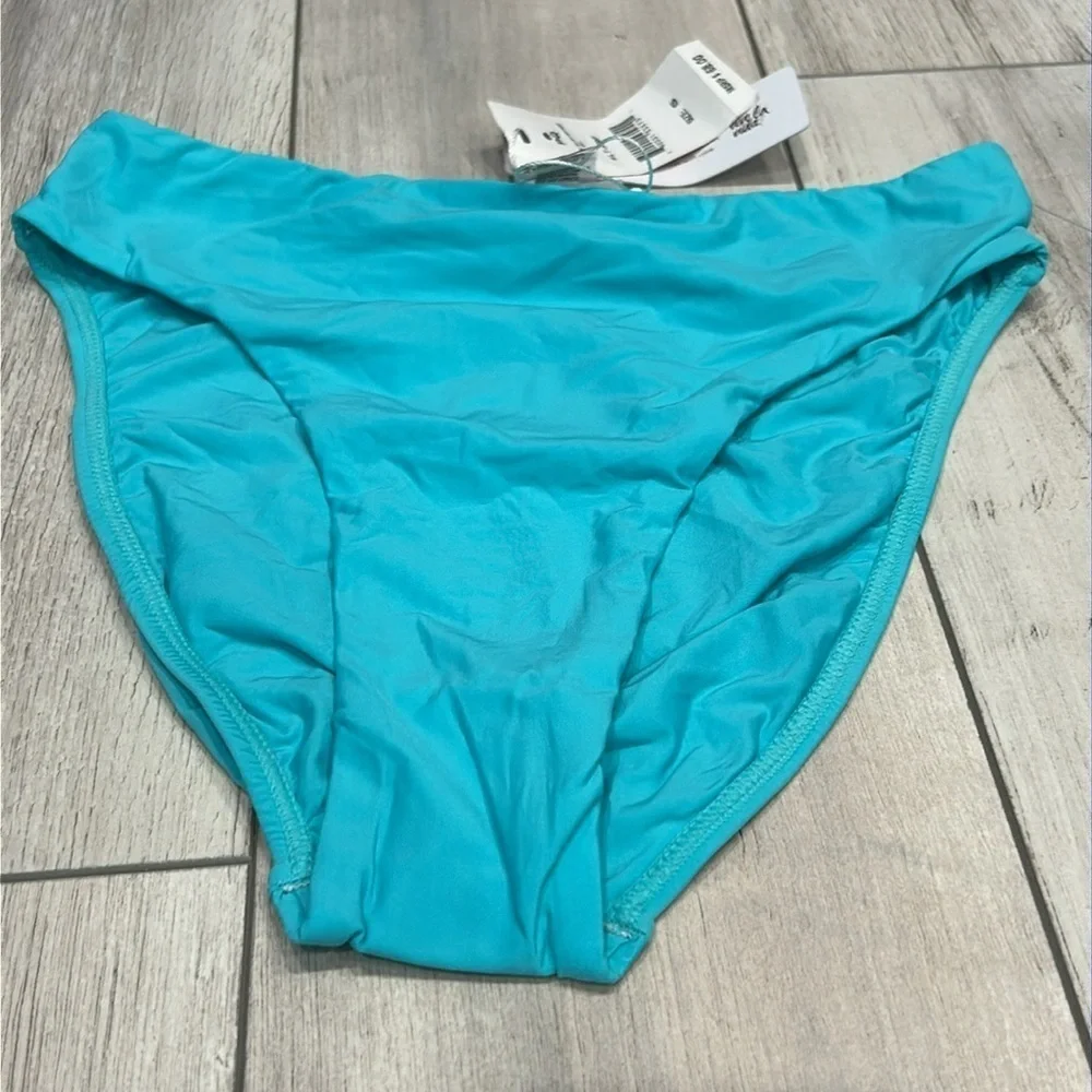 Pilyq Saltwater Hilary high waist full back swim bikini bottom size small
